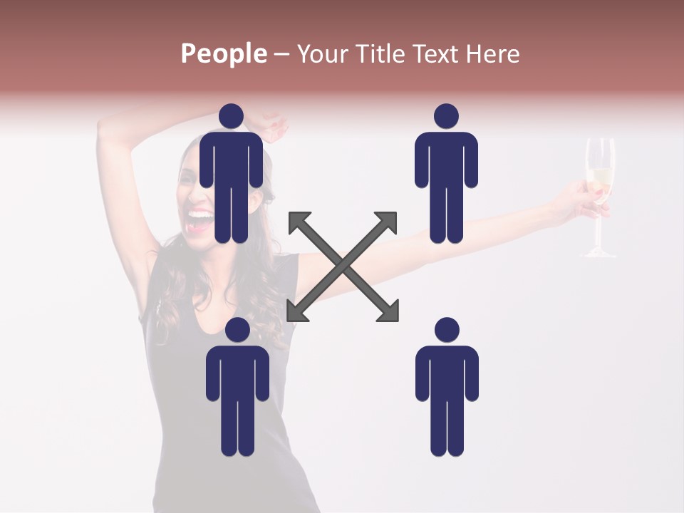 Black Women Sparkling PowerPoint Template