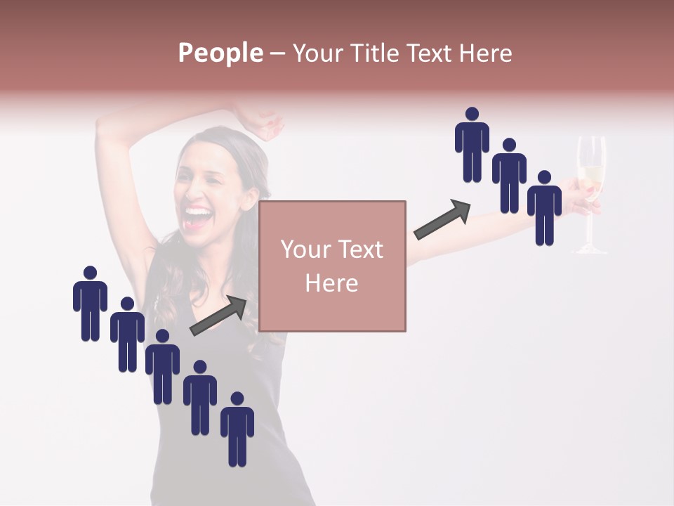 Black Women Sparkling PowerPoint Template