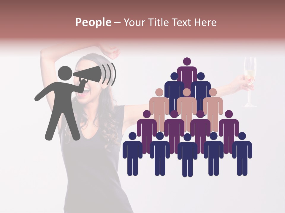 Black Women Sparkling PowerPoint Template