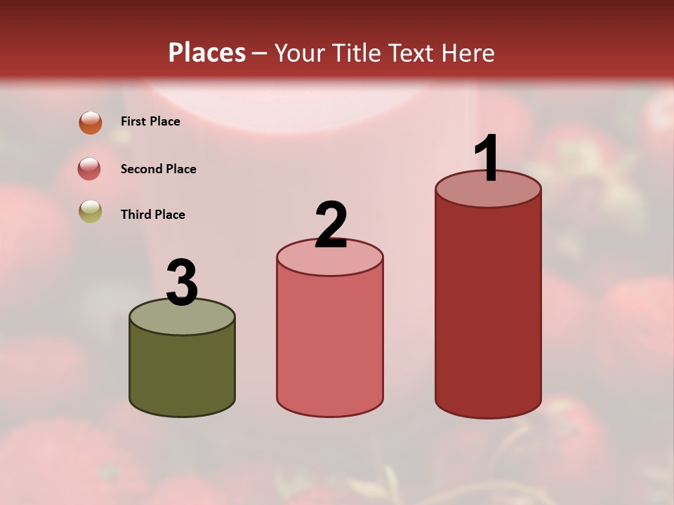 Berry Yogurt Milkshake PowerPoint Template