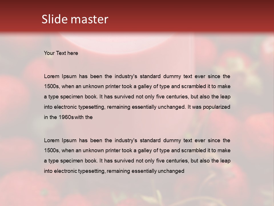 Berry Yogurt Milkshake PowerPoint Template