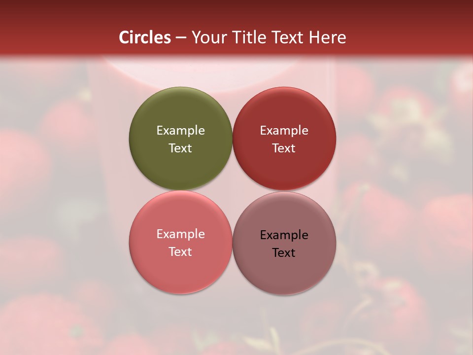 Berry Yogurt Milkshake PowerPoint Template