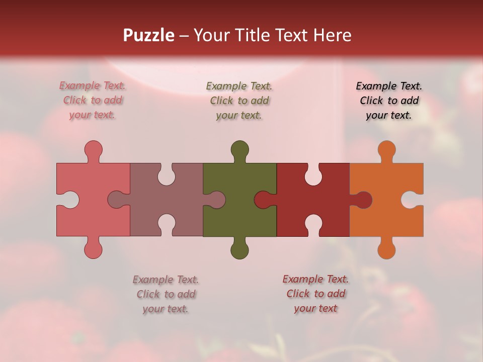 Berry Yogurt Milkshake PowerPoint Template