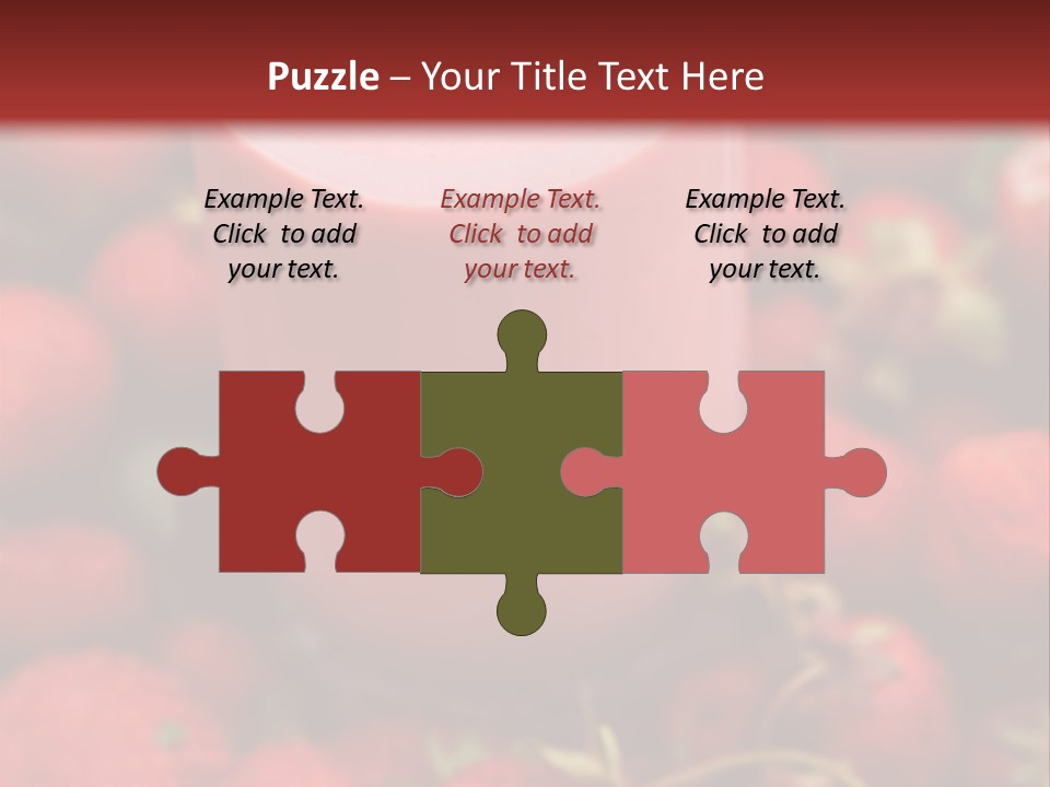 Berry Yogurt Milkshake PowerPoint Template