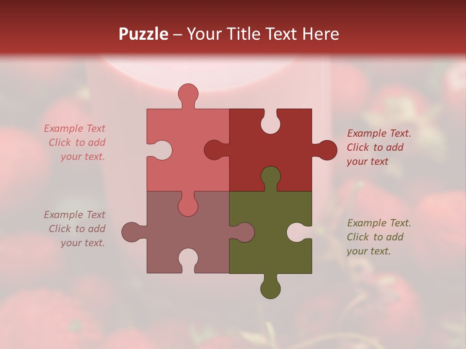 Berry Yogurt Milkshake PowerPoint Template