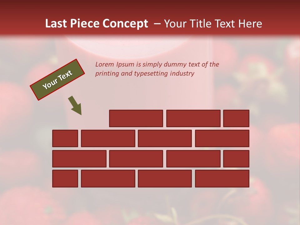 Berry Yogurt Milkshake PowerPoint Template