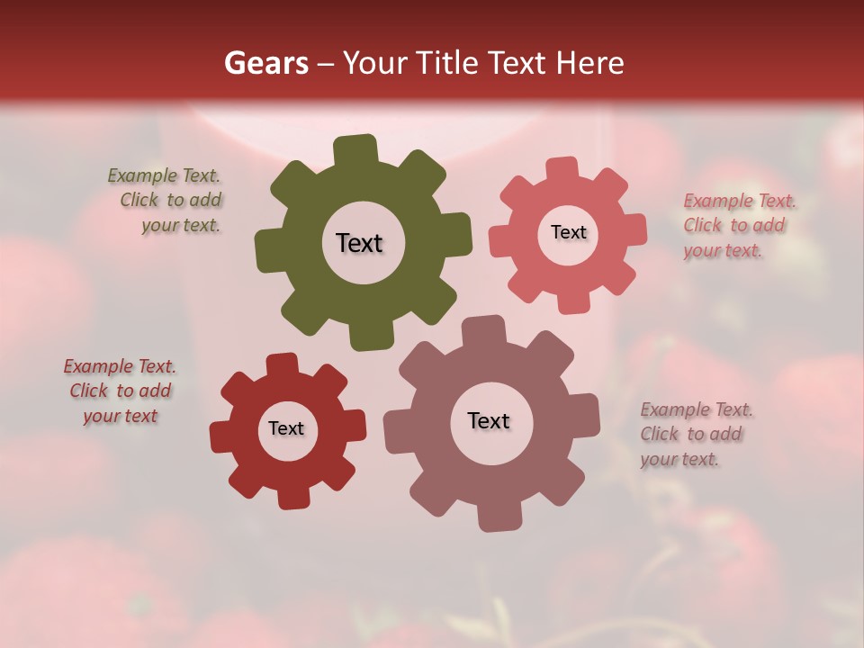 Berry Yogurt Milkshake PowerPoint Template