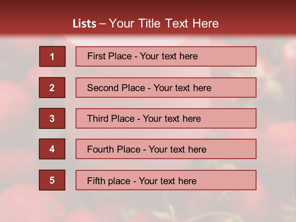 Berry Yogurt Milkshake PowerPoint Template