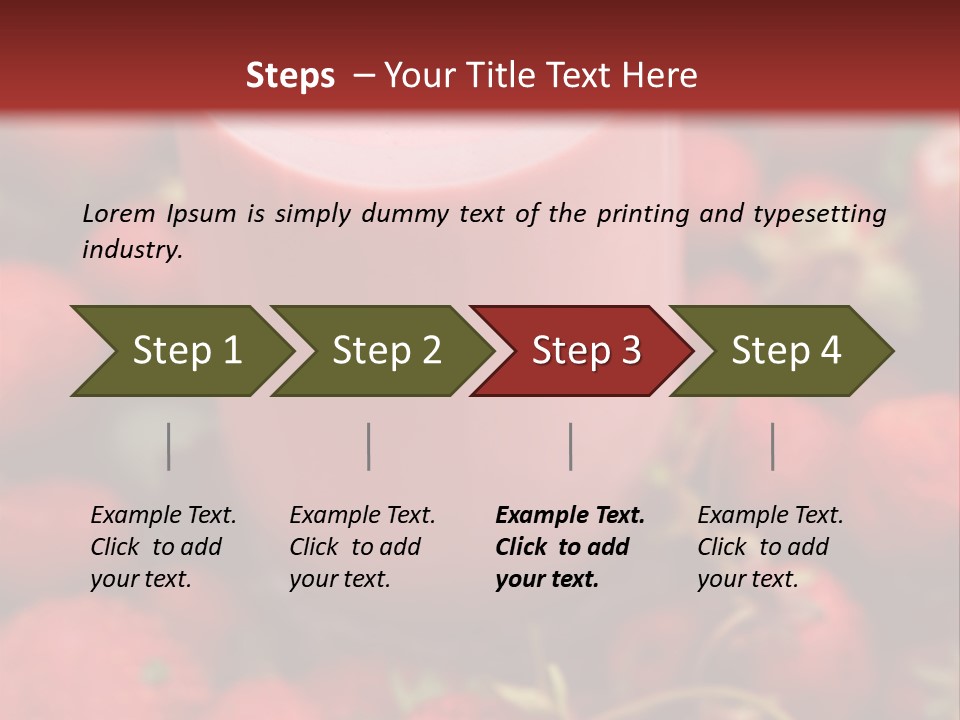 Berry Yogurt Milkshake PowerPoint Template