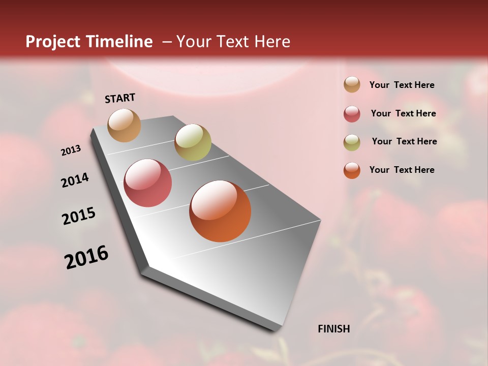 Berry Yogurt Milkshake PowerPoint Template