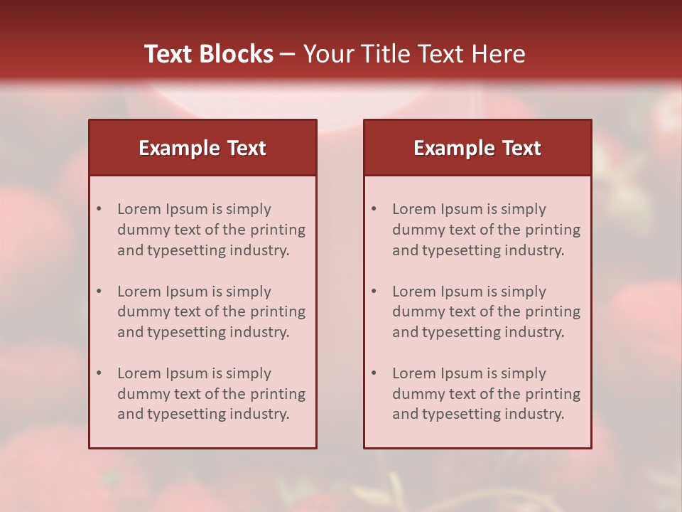 Berry Yogurt Milkshake PowerPoint Template