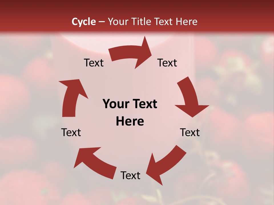 Berry Yogurt Milkshake PowerPoint Template