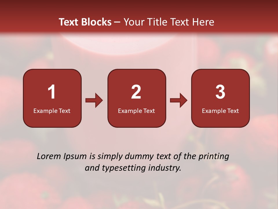 Berry Yogurt Milkshake PowerPoint Template