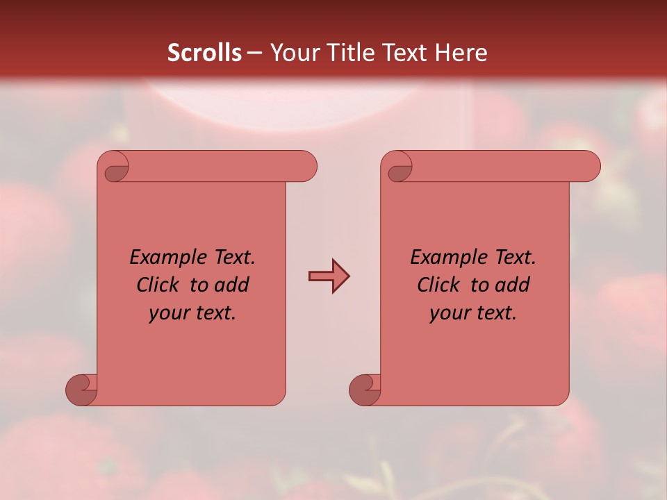 Berry Yogurt Milkshake PowerPoint Template
