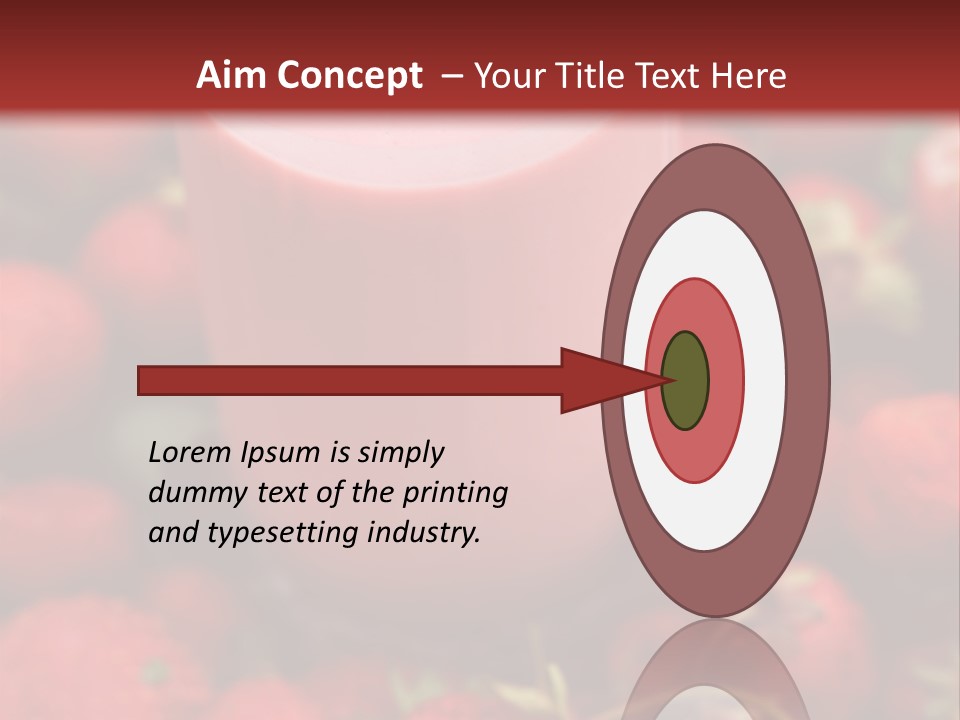 Berry Yogurt Milkshake PowerPoint Template