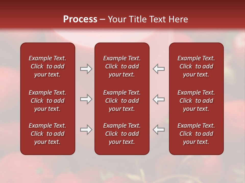 Berry Yogurt Milkshake PowerPoint Template