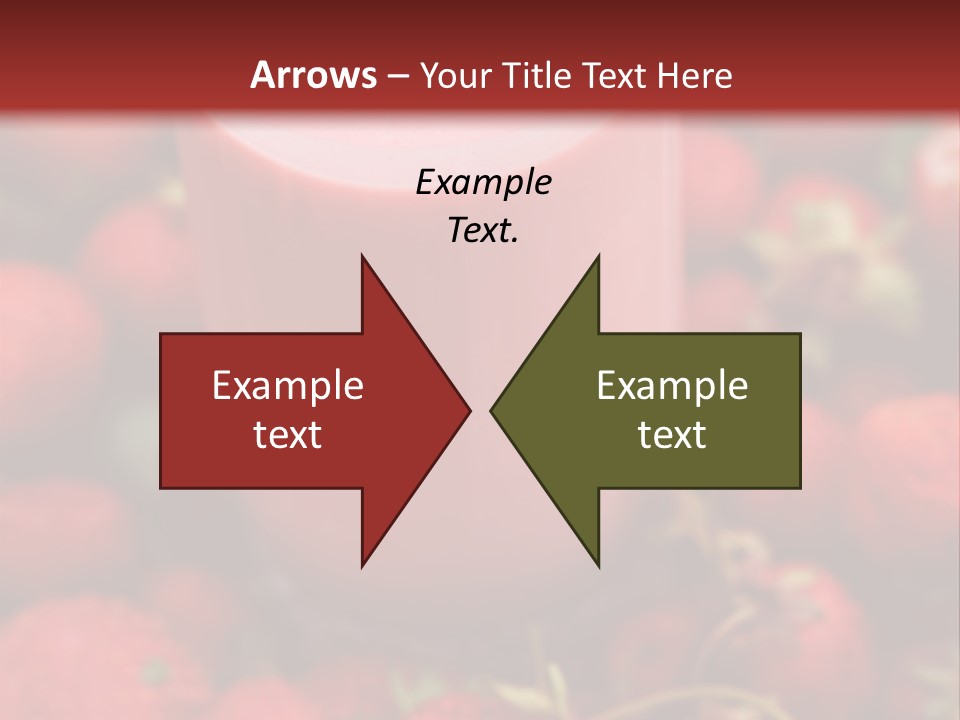 Berry Yogurt Milkshake PowerPoint Template