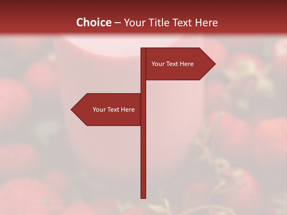 Berry Yogurt Milkshake PowerPoint Template