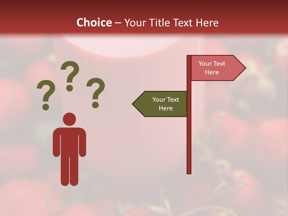 Berry Yogurt Milkshake PowerPoint Template