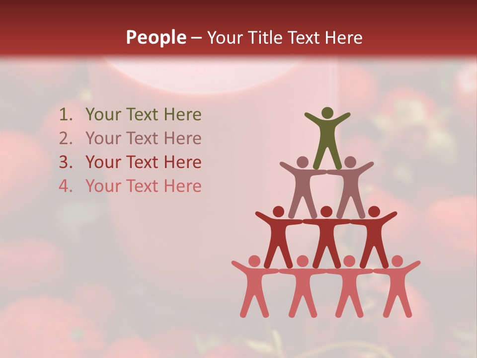 Berry Yogurt Milkshake PowerPoint Template