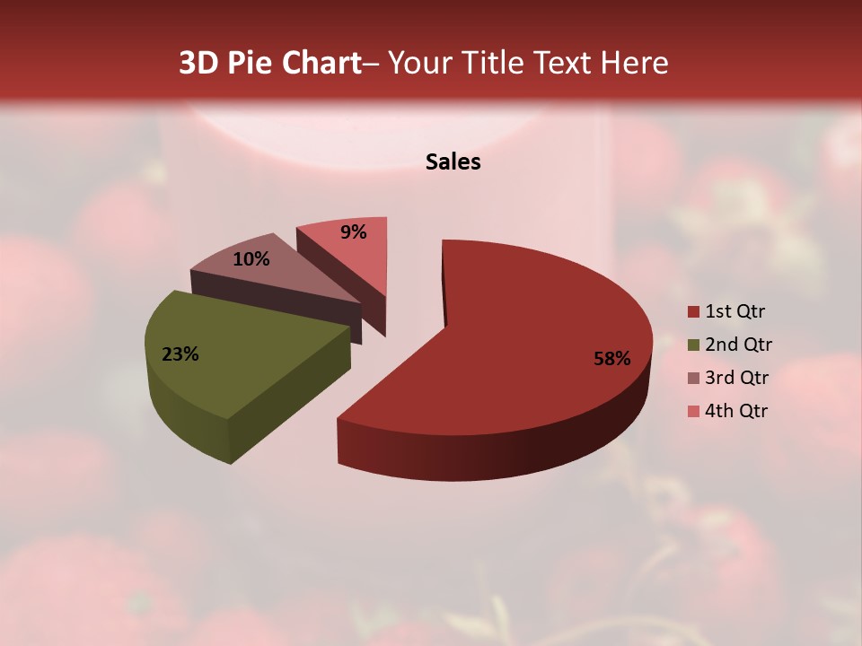 Berry Yogurt Milkshake PowerPoint Template