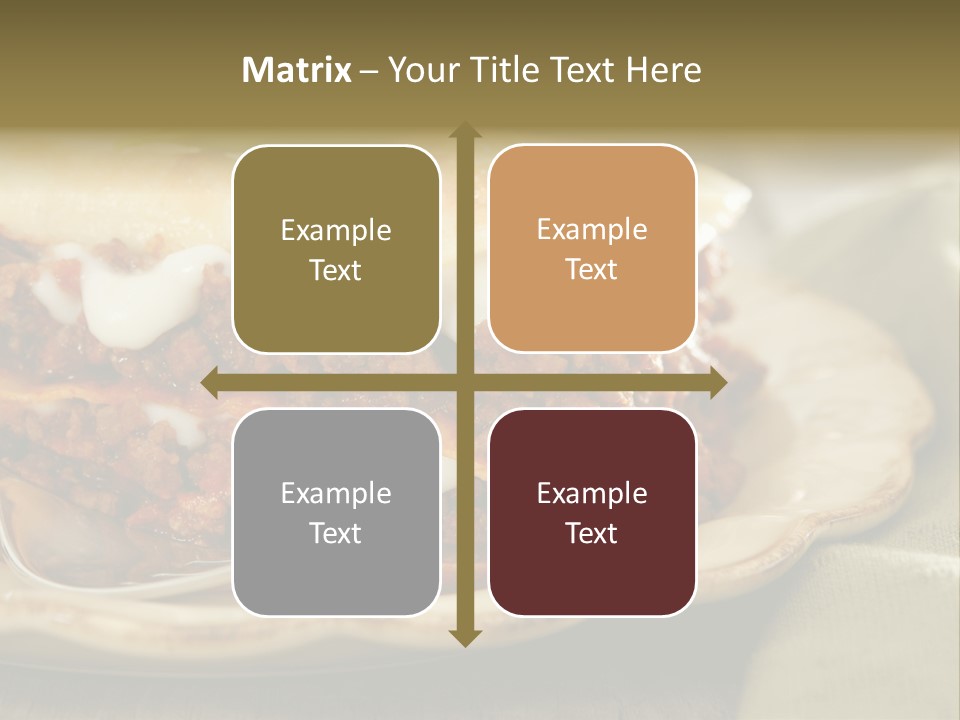 And Lasagna Red PowerPoint Template