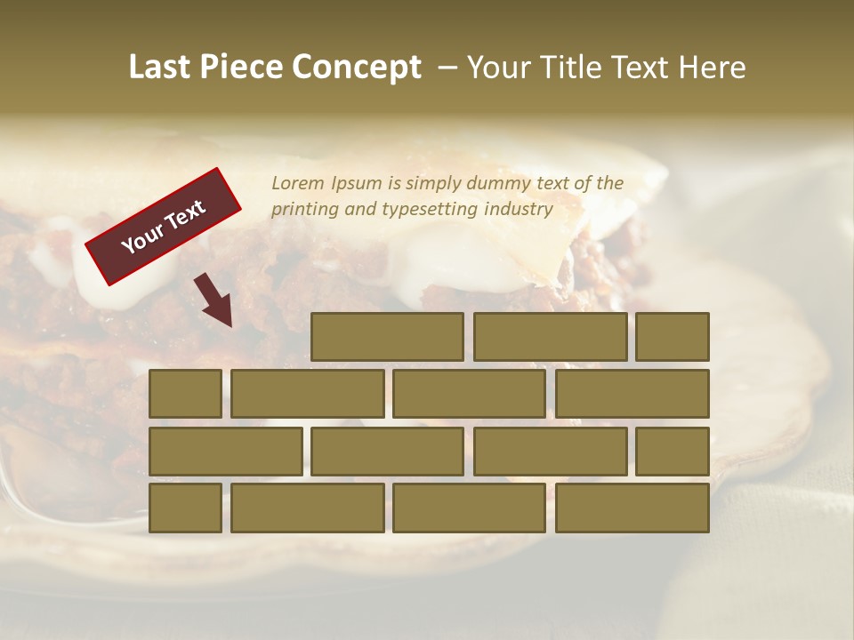 And Lasagna Red PowerPoint Template