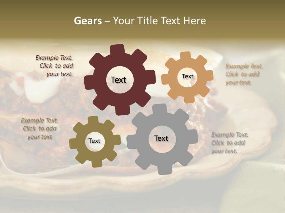 And Lasagna Red PowerPoint Template