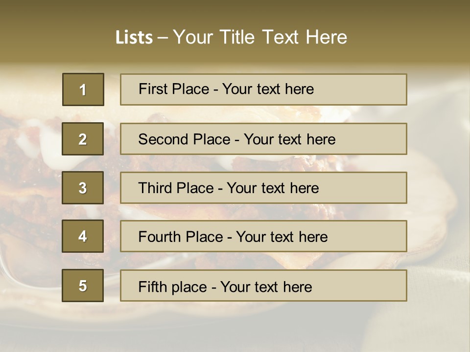 And Lasagna Red PowerPoint Template