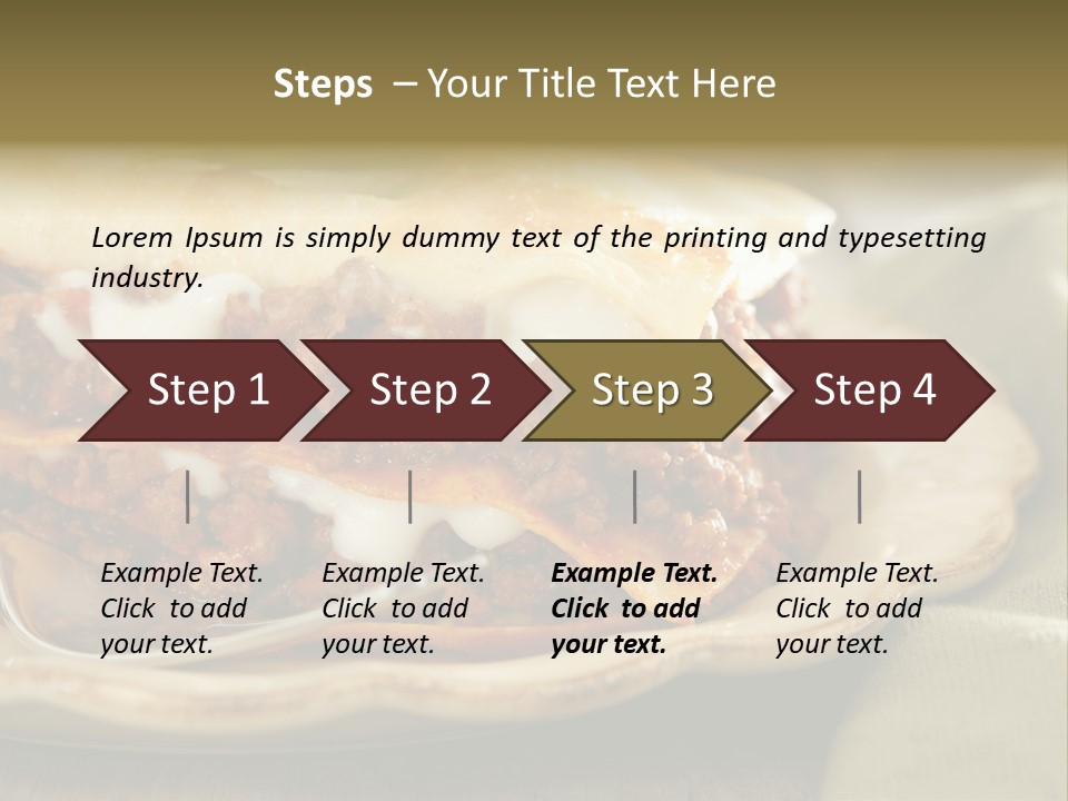 And Lasagna Red PowerPoint Template