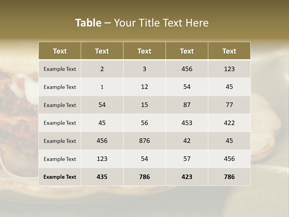 And Lasagna Red PowerPoint Template