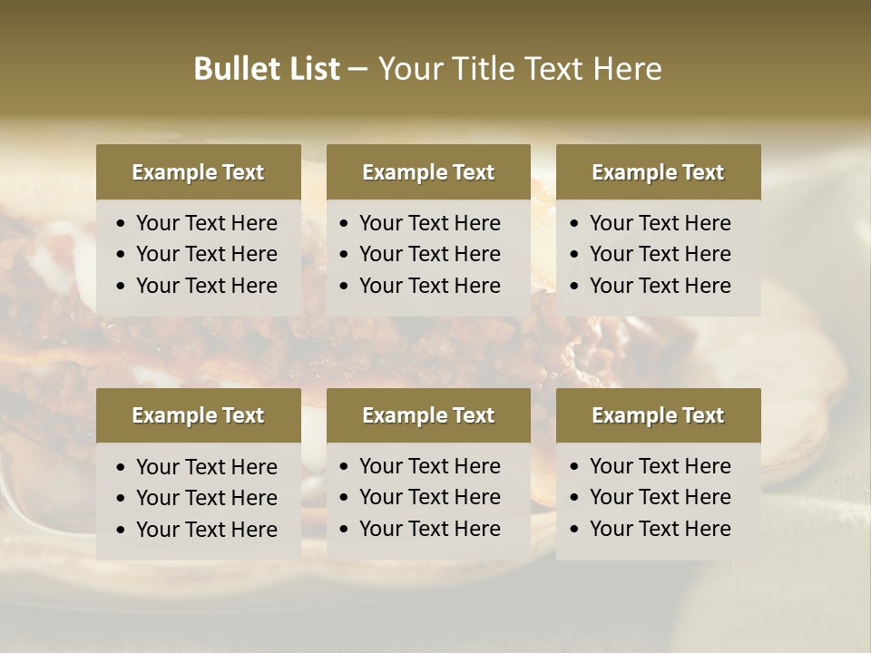 And Lasagna Red PowerPoint Template