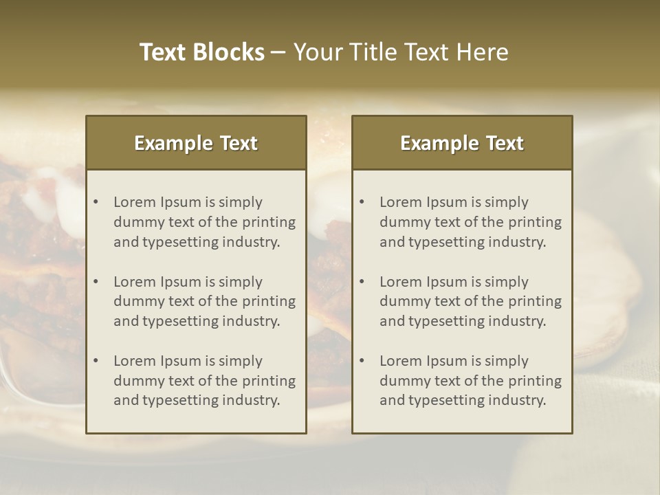 And Lasagna Red PowerPoint Template