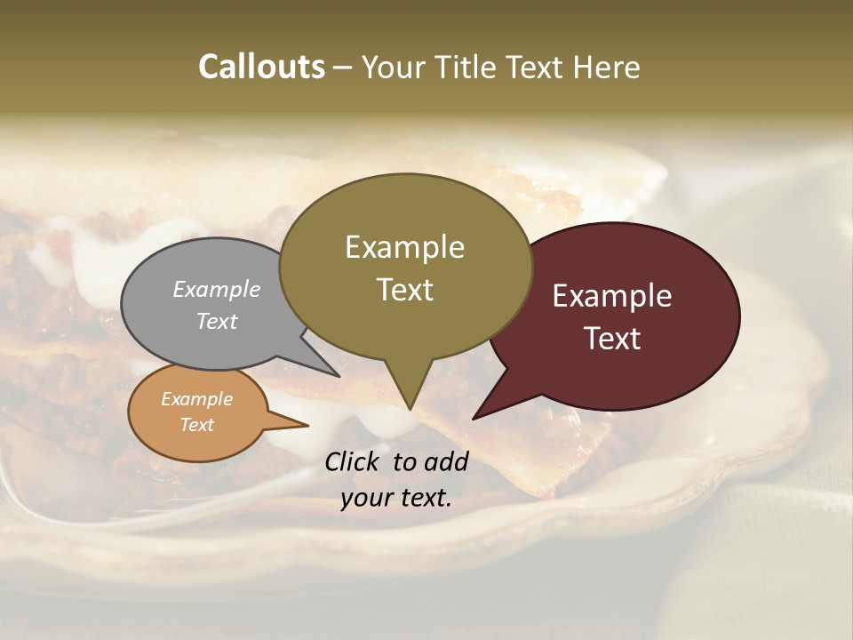 And Lasagna Red PowerPoint Template