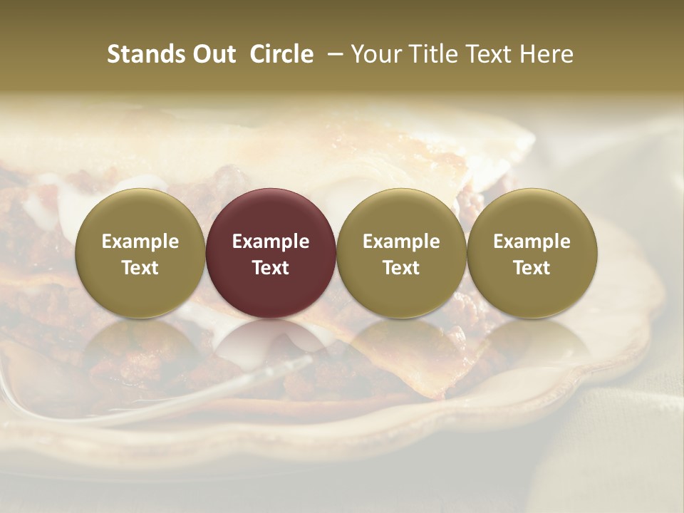 And Lasagna Red PowerPoint Template