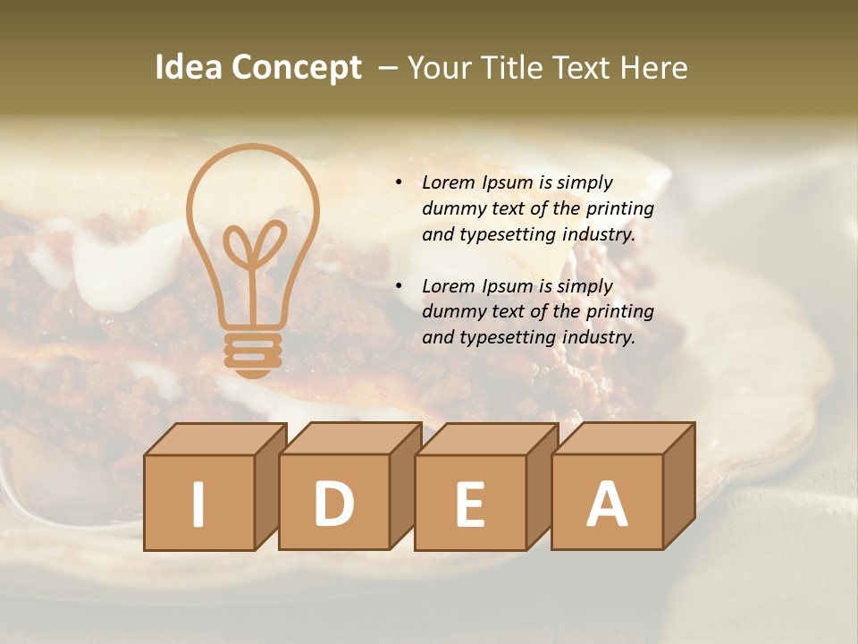 And Lasagna Red PowerPoint Template
