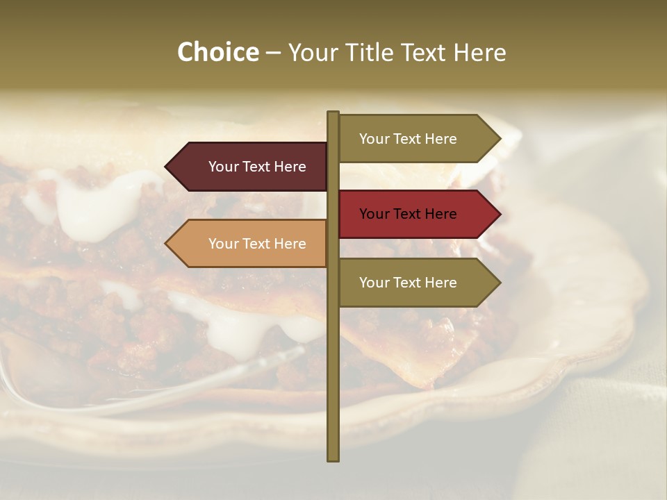 And Lasagna Red PowerPoint Template