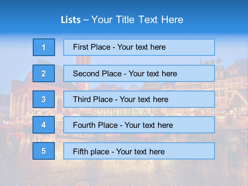 Sale People December PowerPoint Template