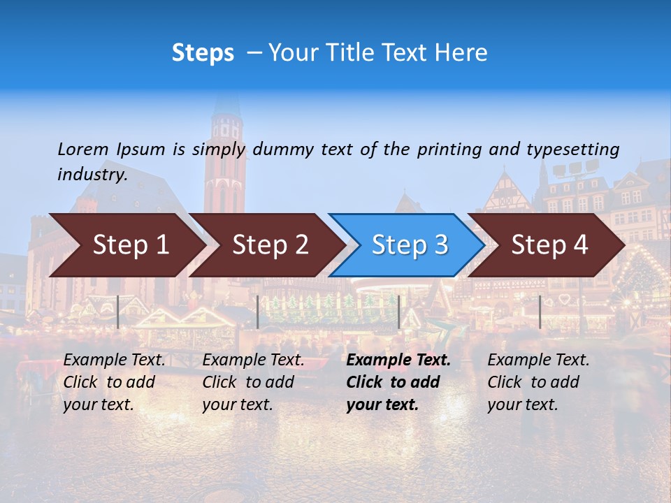 Sale People December PowerPoint Template