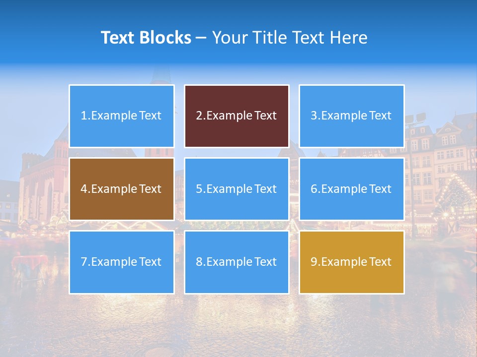 Sale People December PowerPoint Template