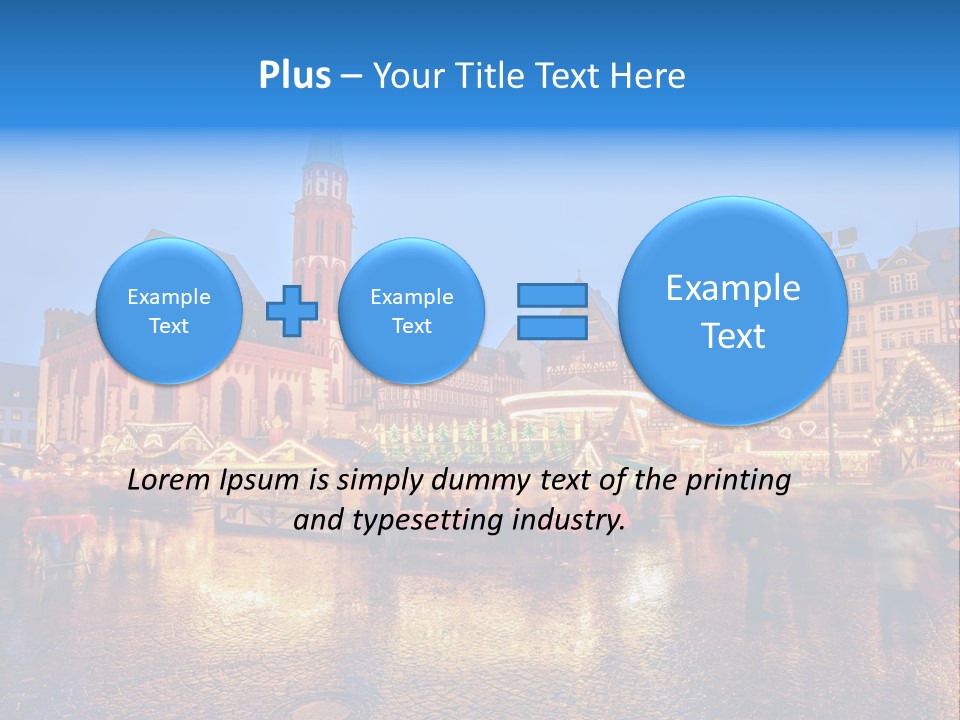 Sale People December PowerPoint Template