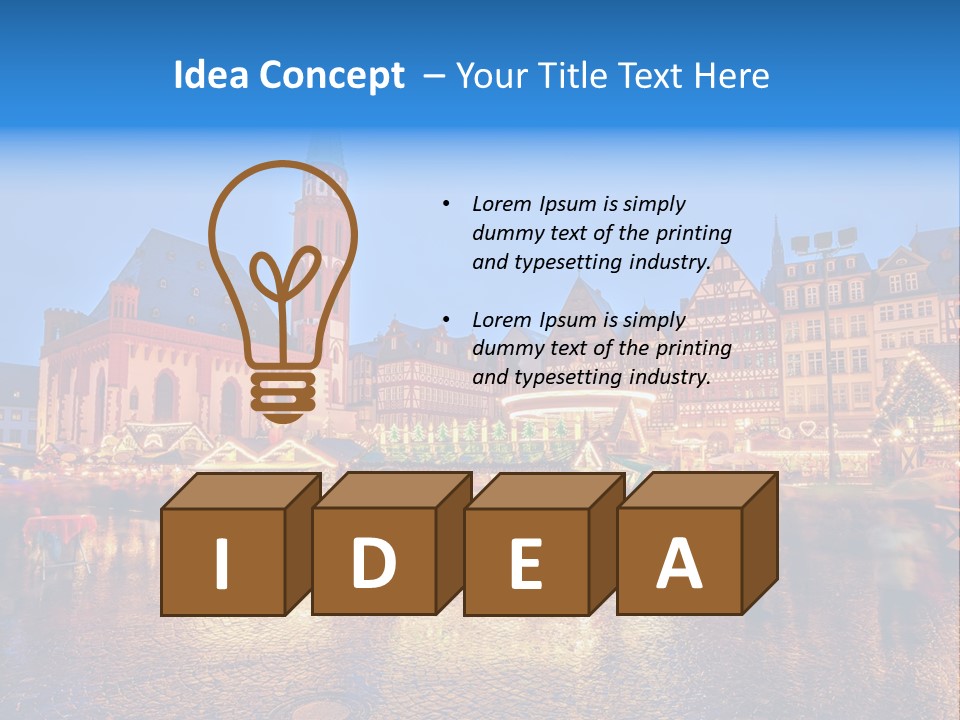 Sale People December PowerPoint Template