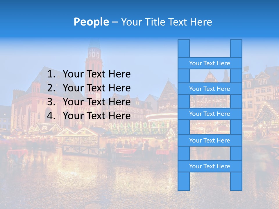 Sale People December PowerPoint Template