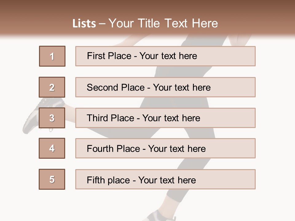 Healthy Portrait Stretching PowerPoint Template