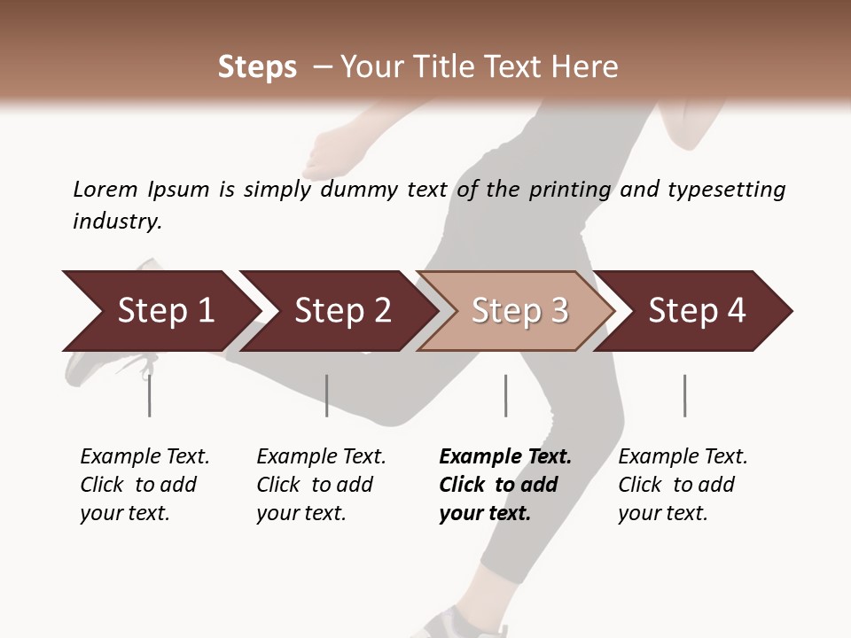 Healthy Portrait Stretching PowerPoint Template