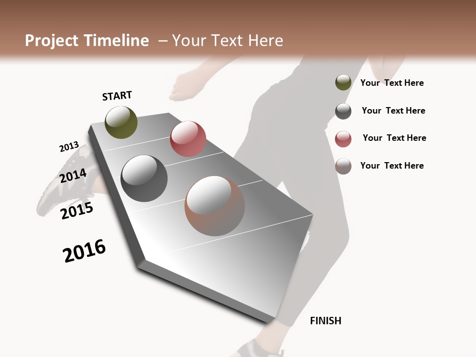 Healthy Portrait Stretching PowerPoint Template