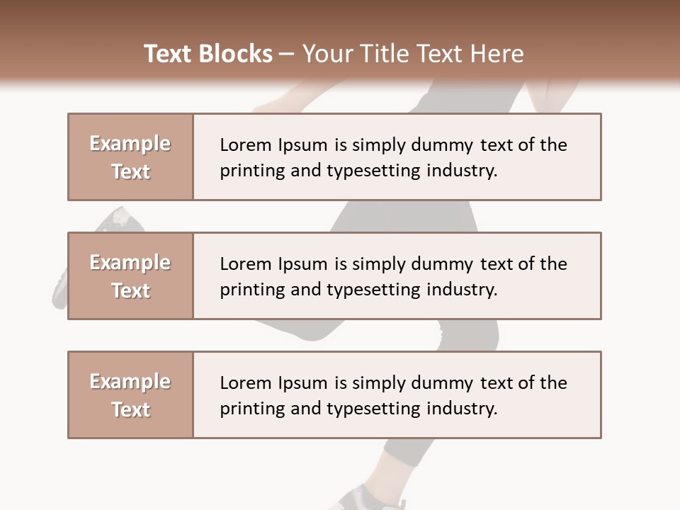 Healthy Portrait Stretching PowerPoint Template