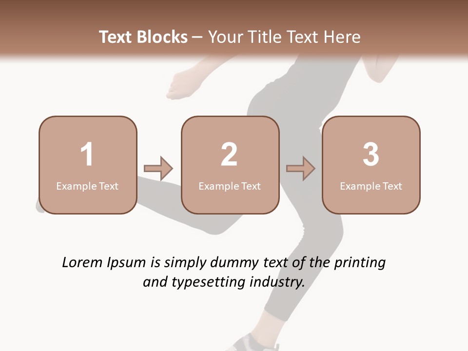Healthy Portrait Stretching PowerPoint Template
