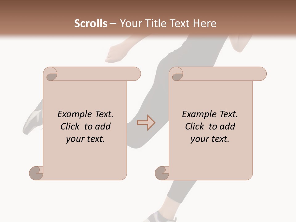 Healthy Portrait Stretching PowerPoint Template