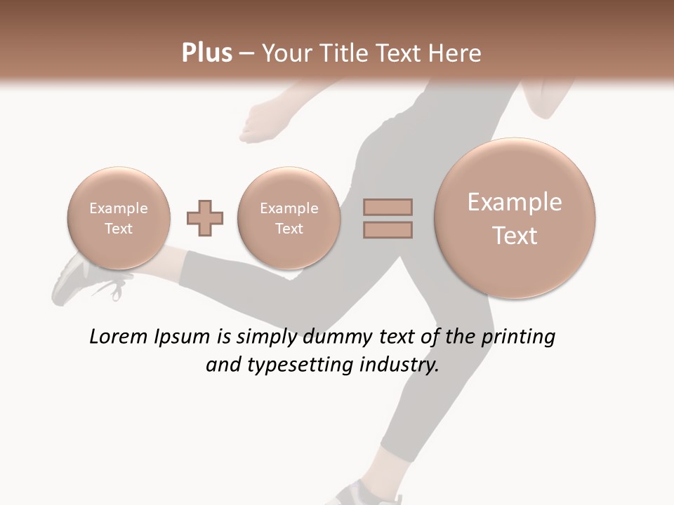 Healthy Portrait Stretching PowerPoint Template